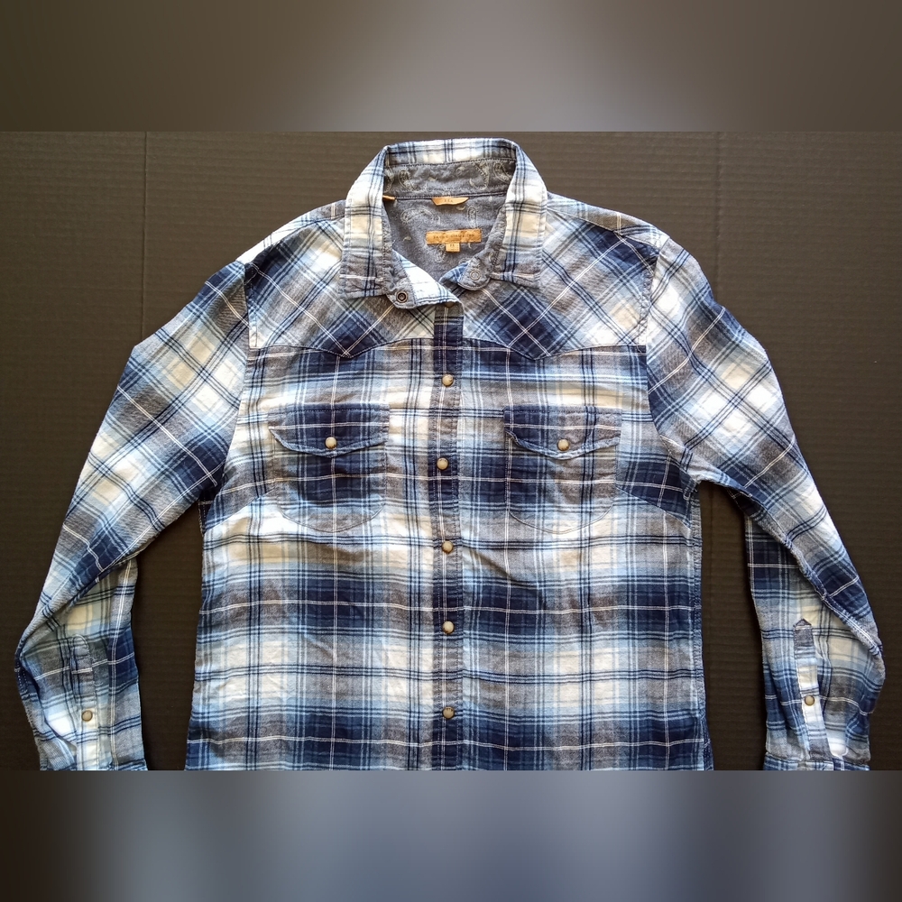 Women's Blue Plaid Shirt